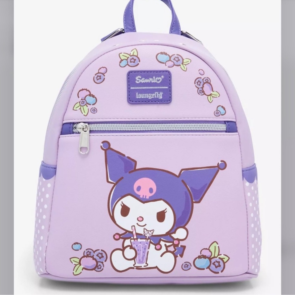 Loungefly Kuromi Blueberries Mini Backpack